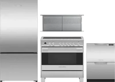 4 Piece Package Includes Refrigerator, Range, Hood And Dishwasher